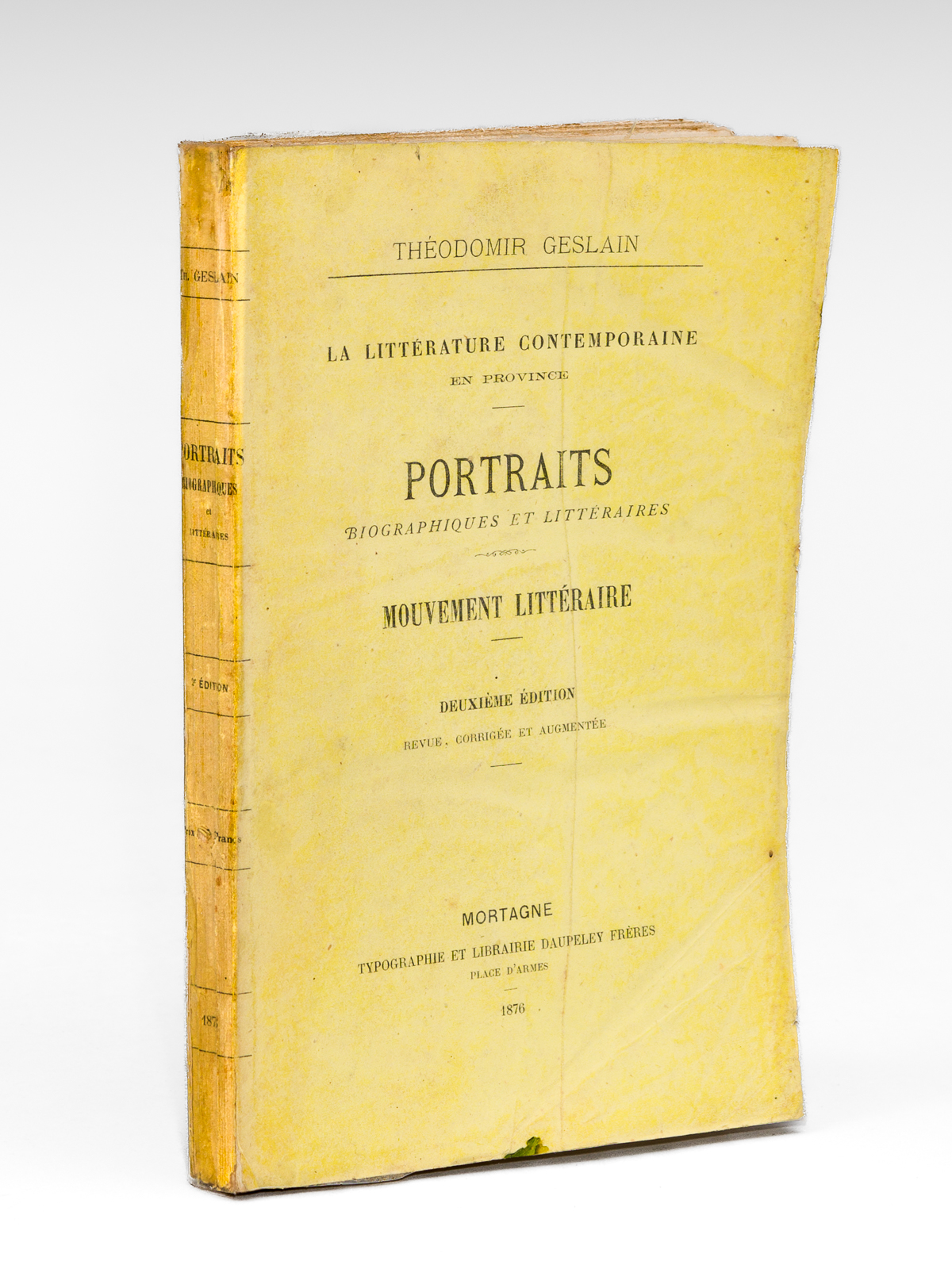 photo n°8 : La Littérature Contemporaine en Province. Portraits biographiques et Littéraires. Mouvement littéraire.
