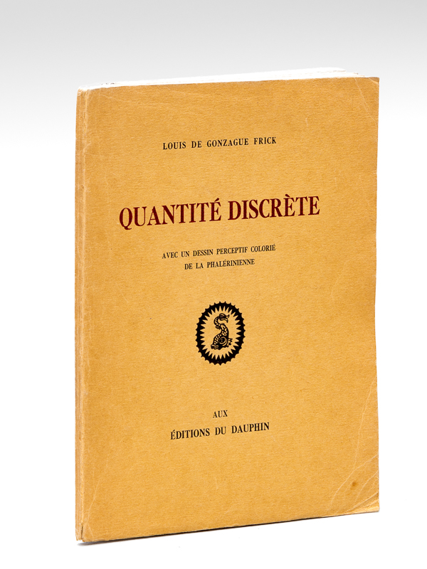 photo n°9 : Quantité discrète. Avec un dessin perceptif colorié de la Phalérinienne [ Edition originale  - Exemplaire très richement dédicacé par l'auteur, avec un poème autographe joint ]
