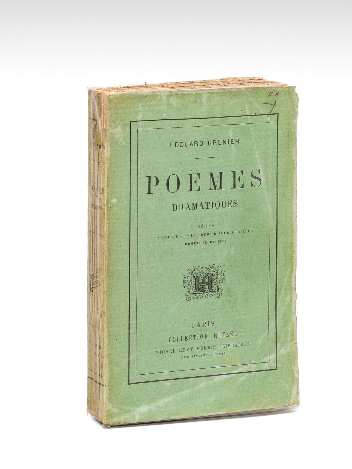 photo n°10 : Poëmes Dramatiques. [ Edition originale - Livre dédicacé par l'auteur ] Stéphen - In Excelsis -  Le Premier Jour de l'Eden - Prométhée délivré.