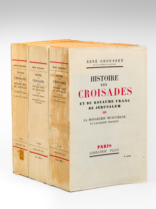 photo n°8 : Histoire des Croisades et du Royaume Franc de Jérusalem (3 Tomes - Complet) Tome I : L'anarchie musulmane et la monarchie franque ; Tome II :  Monarchie franque et monarchie musulmane. L'équilibre ; Tome III : La Monarchie musulmane et l'ana