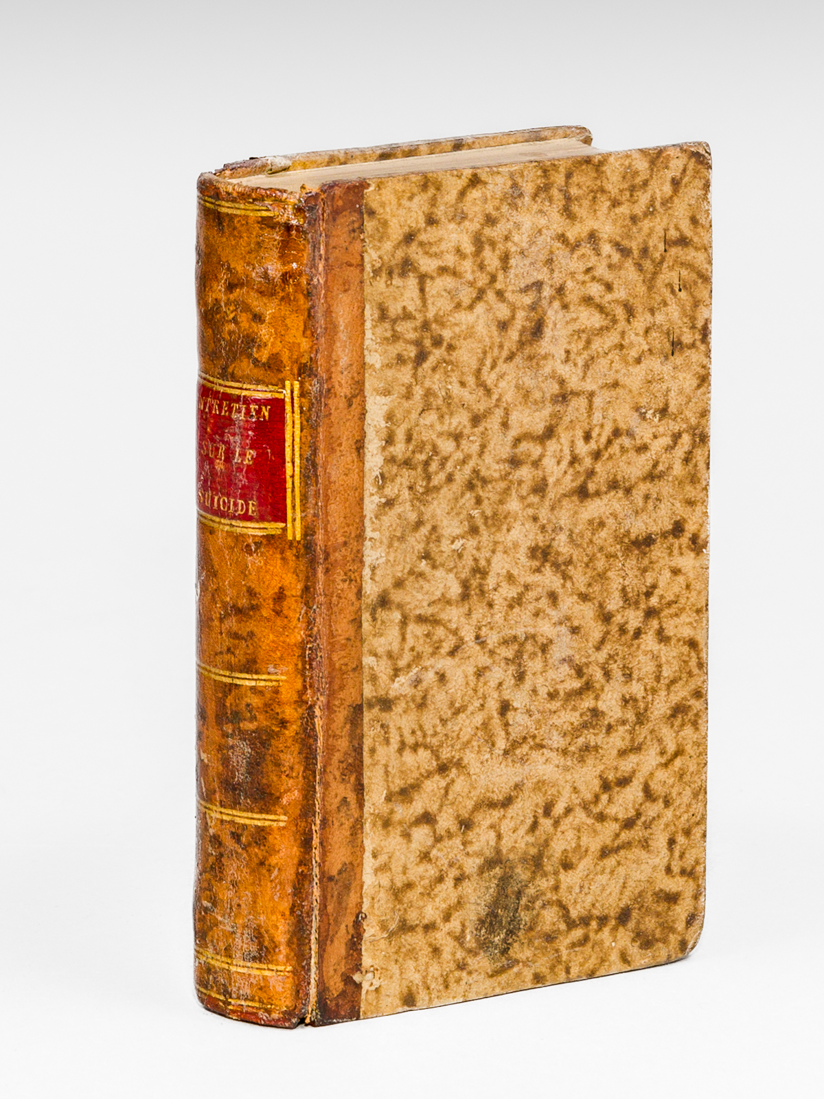 photo n°10 : Entretiens sur le Suicide, ou Courage philosophique opposé au Courage Religieux, et Réfutation des principes de Jean-Jacques Rousseau, de Montesquieu, de Madame de Staël, etc. en faveur du Suicide [ Edition originale ]