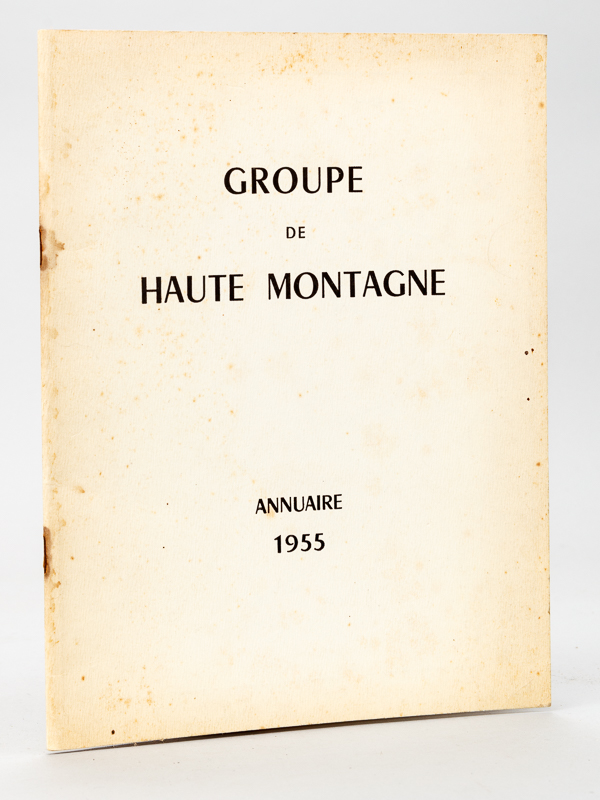 photo n°9 : Groupe de Haute Montagne. Annuaire 1955