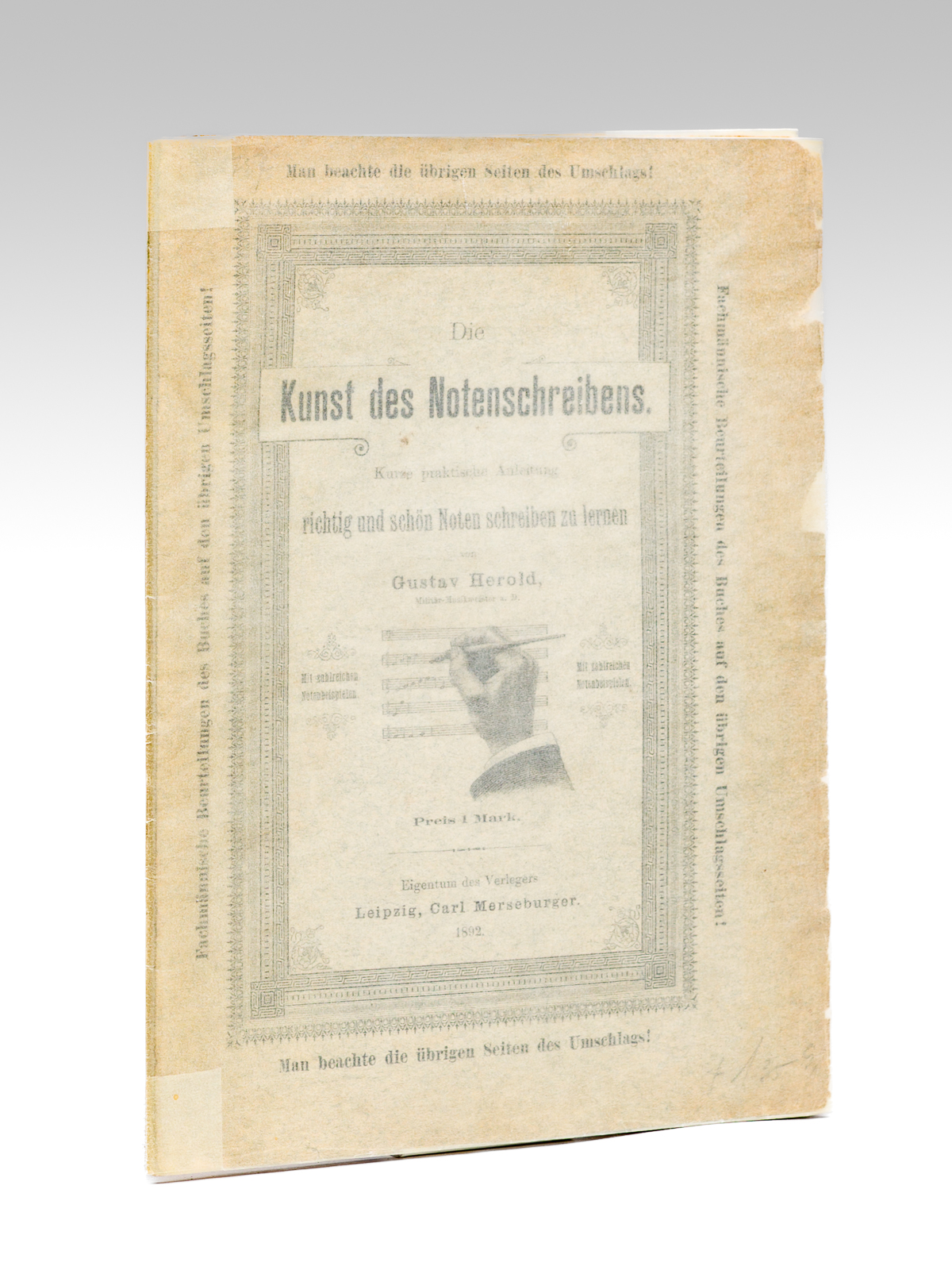 photo n°7 : Die Kunst des Notenschreibens - Kurze praktische Anleitung richtig und schön Noten schreiben zu lernen. Mit zahlreichen Notenbeispielen.
