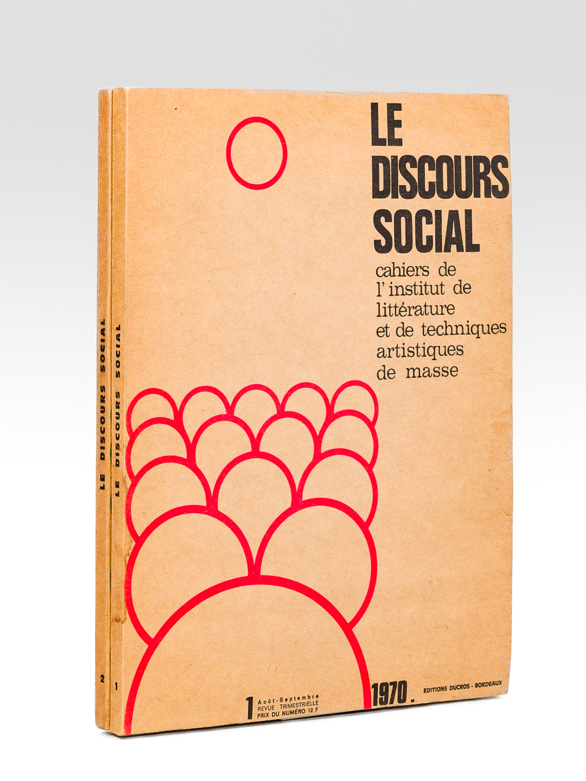 photo n°8 : Le discours social ( 2 tomes : Tome 1, août-septembre 1970 et Tome 2) - Cahiers de l'Institut de littérature et de technique artistiques de masse