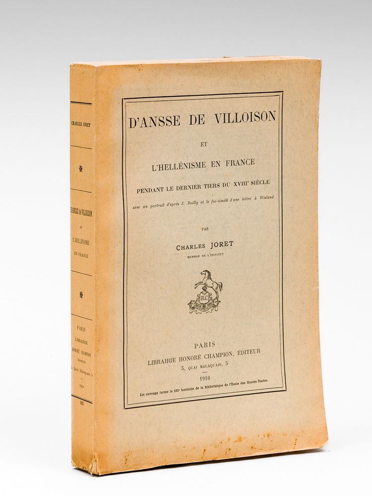 photo n°9 : D'Ansse de Villoison et l'Hellénisme en France pendant le dernier tiers du XVIIIe siècle.