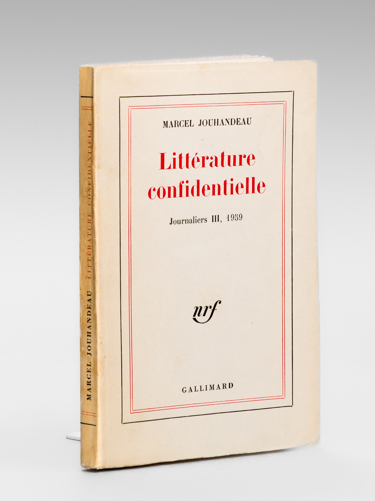 photo n°9 : Littérature confidentielle. Journaliers III 1959 [ Edition originale - Livre dédicacé par l'auteur ]