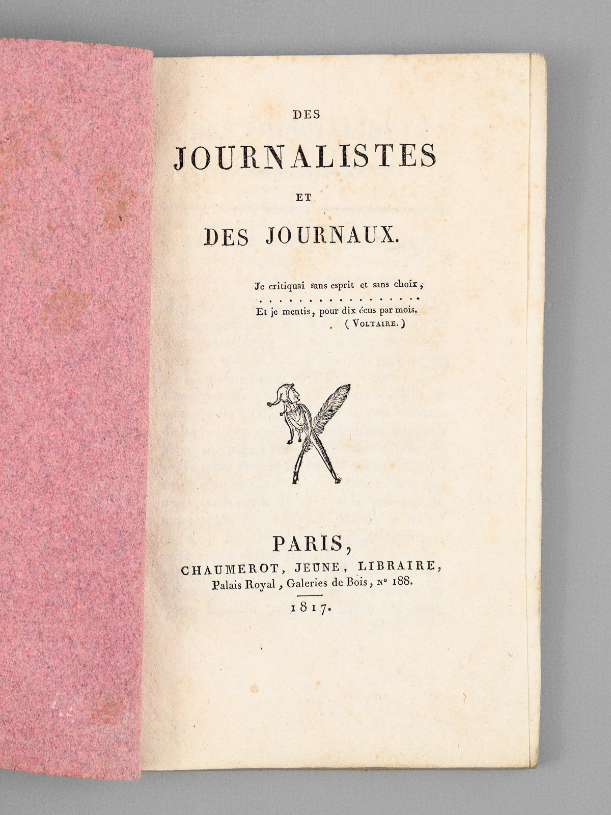 photo n°8 : Des Journalistes et des Journaux [ Edition originale ]
