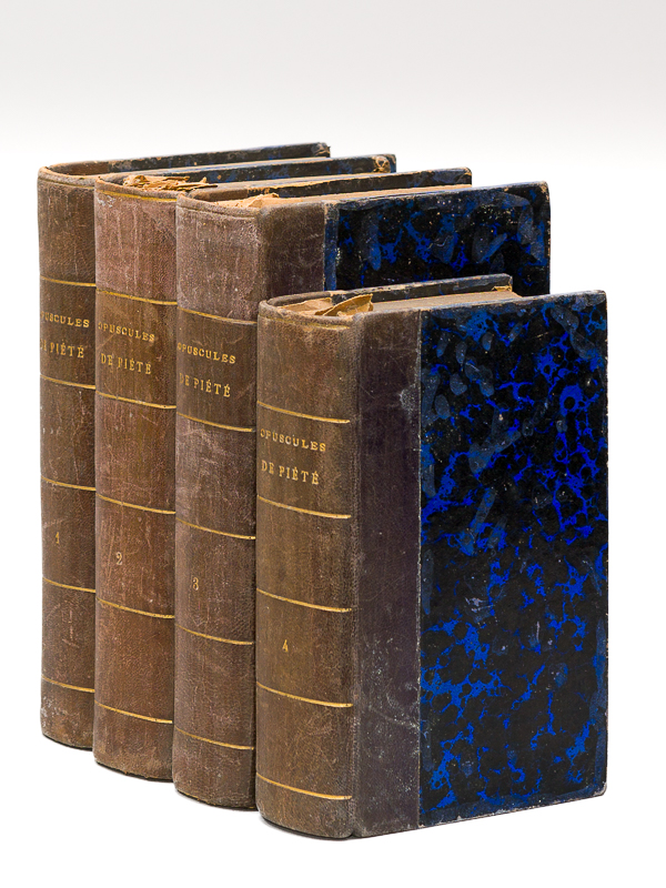 photo n°16 : [ 34 Opuscules de Piété : 4 Volumes ] Vol. I : Entretiens intimes de l'Ame avec Dieu par le vénérable Thomas a Kempis - Méditations pour parvenir à l'Union avec Dieu par le père Guillaume Berthier - Consid&