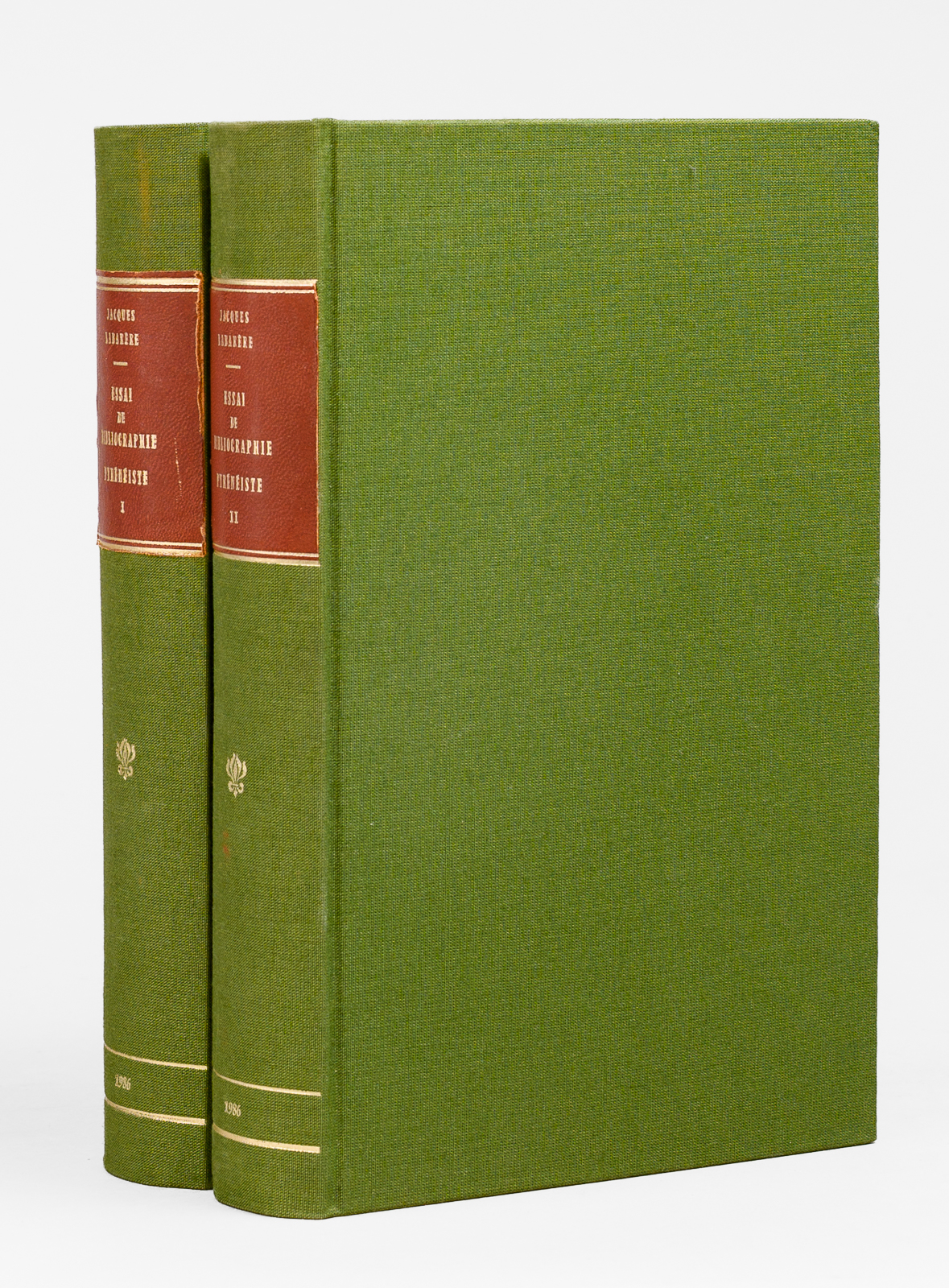 photo n&deg;11 : Essai de Bibliographie Pyr&eacute;n&eacute;iste (2 Tomes - Complet) [ Edition originale ] Suivi des Index des noms de personnes et des noms de lieux cit&eacute;s dans l'ouvrage d'Henri B&eacute;raldi