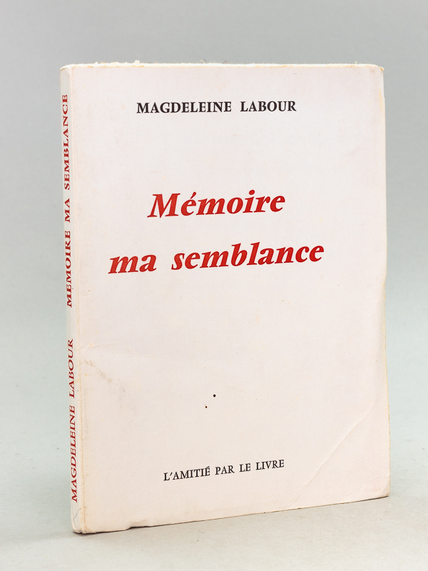 photo n°8 : Mémoire ma semblance [ Edition originale - Livre dédicacé par l'auteur ]