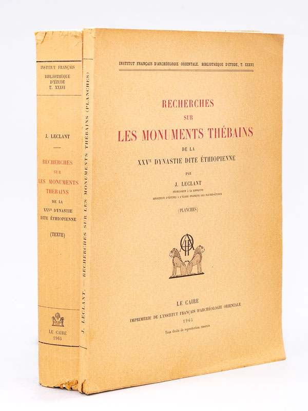 photo n°14 : Recherches sur les Monuments Thébains de la XXVe Dynastie dite Ethiopienne (Texte et Planches - 2 Volumes : Complet)