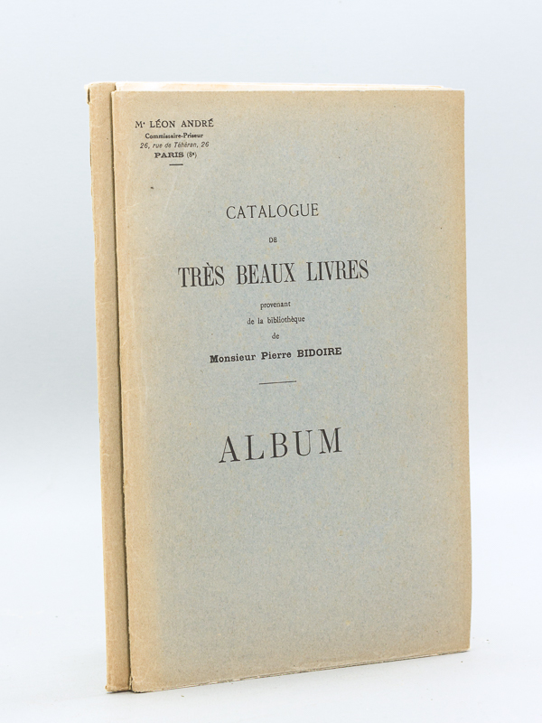 photo n°9 : Catalogue de Très Beaux Livres des XVe au XIXe siècles provenant de la Bibliothèque de Monsieur Pierre Bidoire. Manuscrits - Incunables - Classiques - Livres Illustrés - Belles Reliures Anciennes et Modernes, quelques unes avec