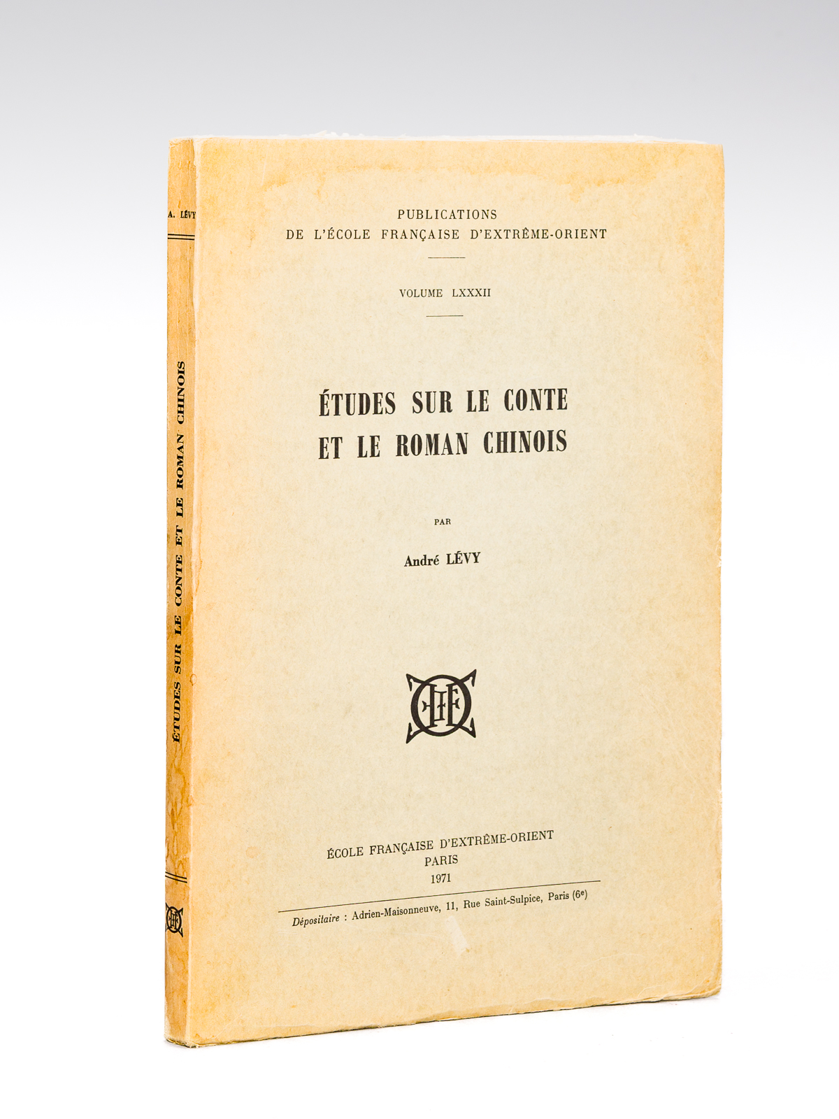 photo n°9 : Etudes sur le conte et le roman chinois ( Publication de l'Ecole FRançaise d'Extrême-Orient, Volule LXXXII )