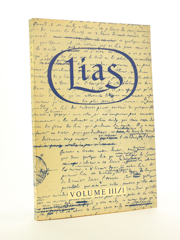 photo n°11 : LIAS , Sources and documents relating to the early modern history of ideas - Volume III , 1(1976)
