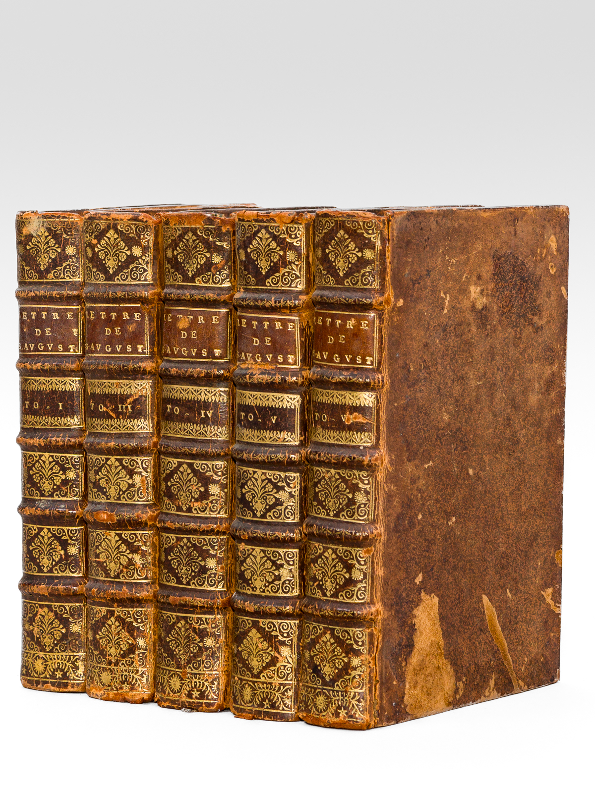 photo n°16 : Les Lettres de S. Augustin traduites en français sur l'édition nouvelle des Pères Bénédictins de la congrégation de S. Maur (5 Tomes sur 6 ) Tomes I, III, IV, V, VI