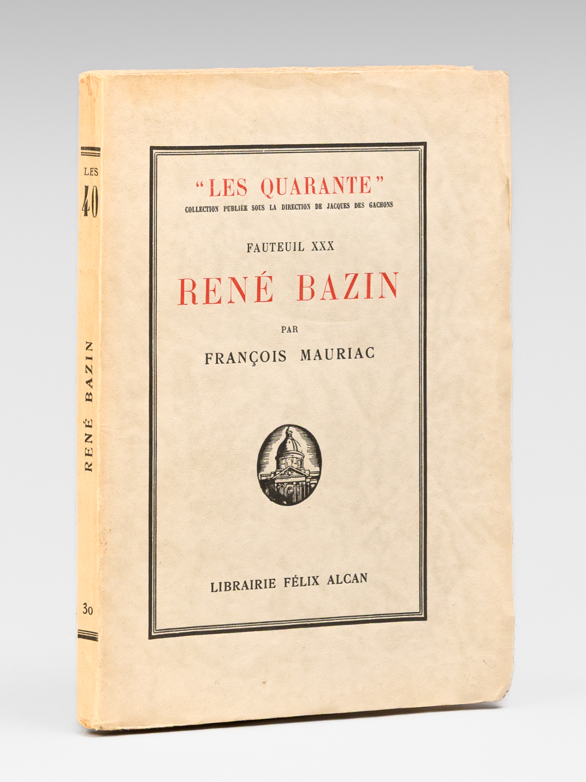 photo n&deg;9 : Fauteuil XXX Ren&eacute; Bazin - suivi de Pages in&eacute;dites et de L'Hstoire du XXXe fauteuil [ avec carte de visite annot&eacute;e de Ren&eacute; Bazin ].