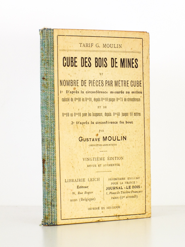 photo n°8 : Cube des bois de mine et nombre de pièces par mètre cube, 1. d'après la circonférence mesurée au milieu [...], 2. D'après la circonférence fin bout.