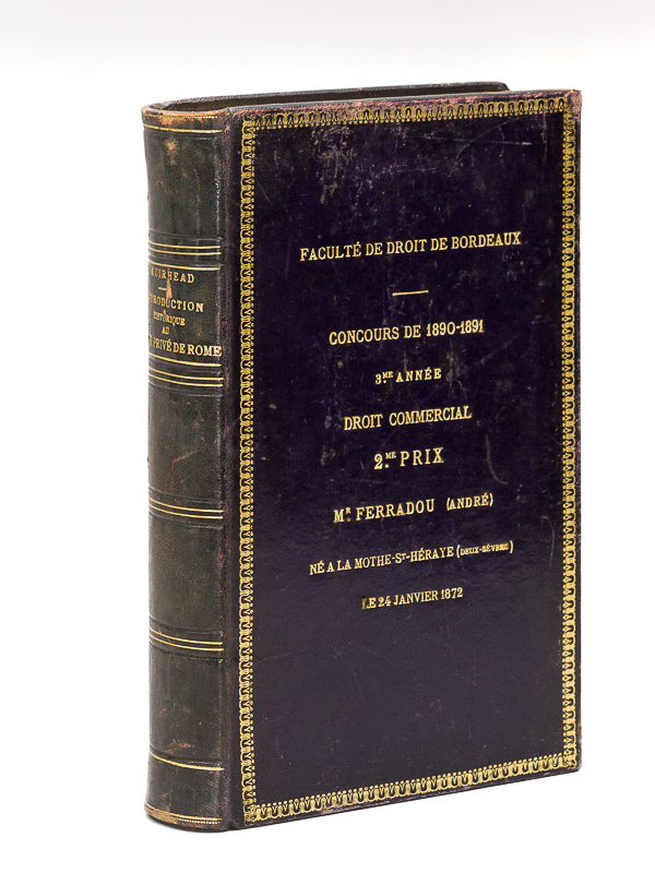 photo n°12 : Introduction historique au Droit privé de Rome [ Edition originale de la traduction ]