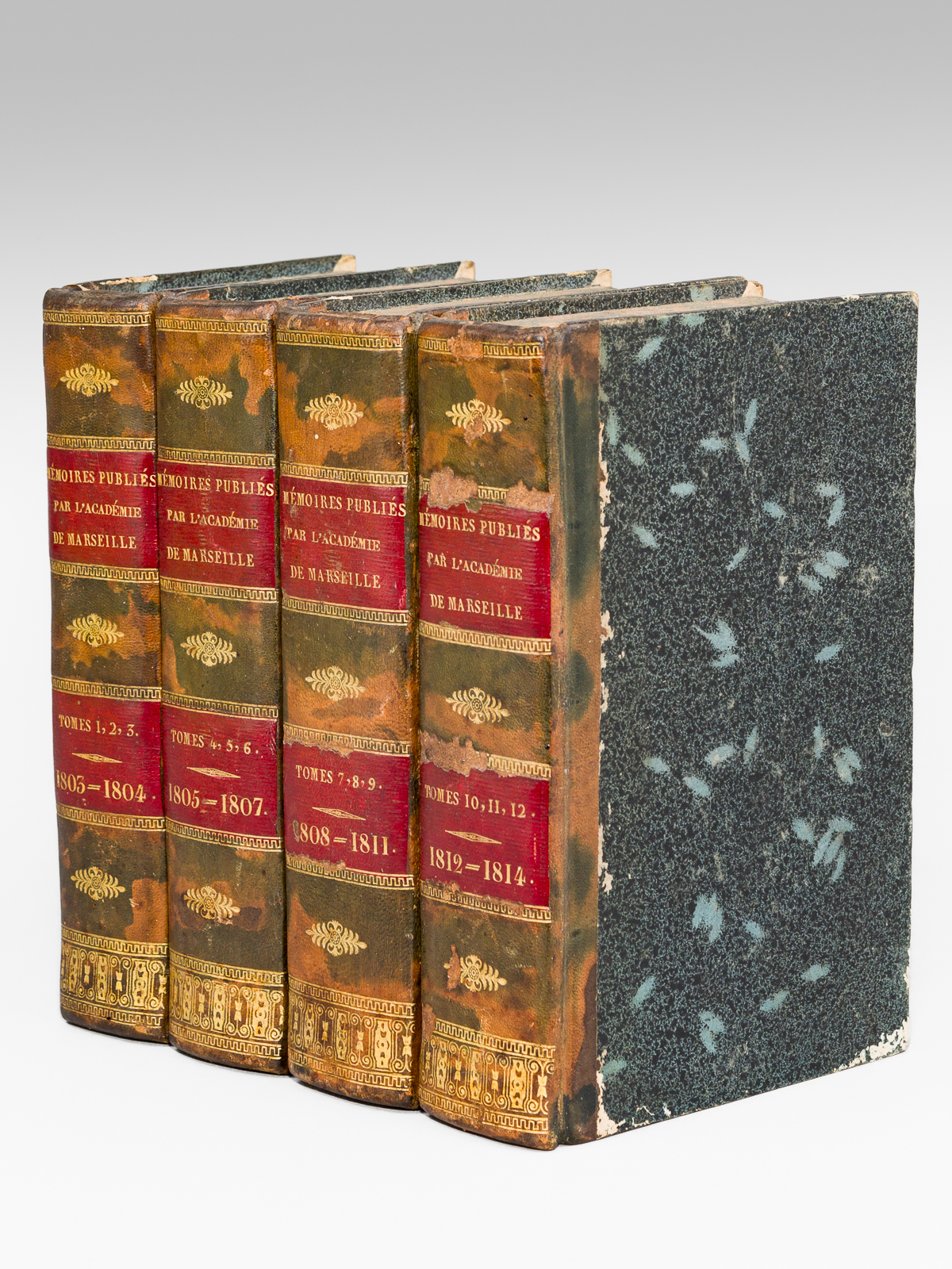 photo n°14 : Mémoires publiés par l'Académie de Marseille (12 Tomes - Troisième série complète : Années 1803-1814)