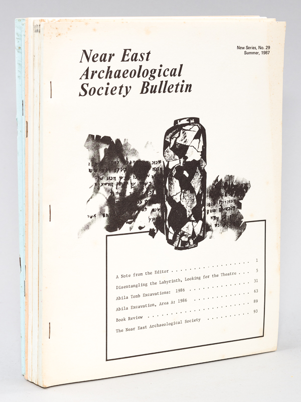 photo n°9 : Near East Archaeological Society Bulletin (New Series Number 28, 29, 30, 31, 32 & 33, 34, 35) N° 29 : Summer 1987 ; 30 : Winter 1988 ; 31 : Summer, 1988 ; 32 & 33 : Winter 1989 ; 34 : Spring 1990 ; 35 Fall 1990