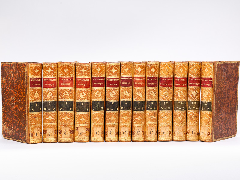 photo n°16 : Nouveau Dictionnaire Historique ; ou Histoire Abrégée de tous les Hommes qui se sont fait un nom par des Talens, des Vertus, des Forfaits, des Erreurs, &c (13 Tomes - Complet) Tomes 1 à 9 : A - Z ; Tomes 10 à 13 : A - Z