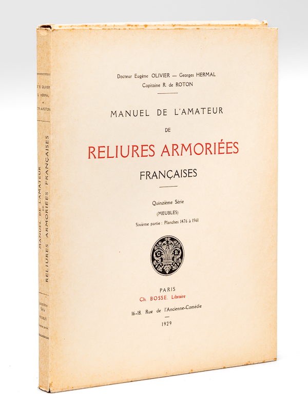 photo n°8 : Manuel de l'Amateur de Reliures Armoriées Françaises. Quinzième Série (Meubles) Sixième Partie : Planches 1476 à 1561