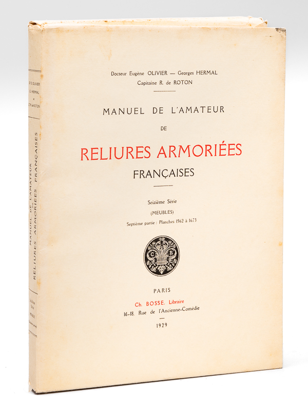 photo n°7 : Manuel de l'Amateur de Reliures Armoriées Françaises. Seizième Série (Meubles) Sixième Partie : Planches 1562 à 1673