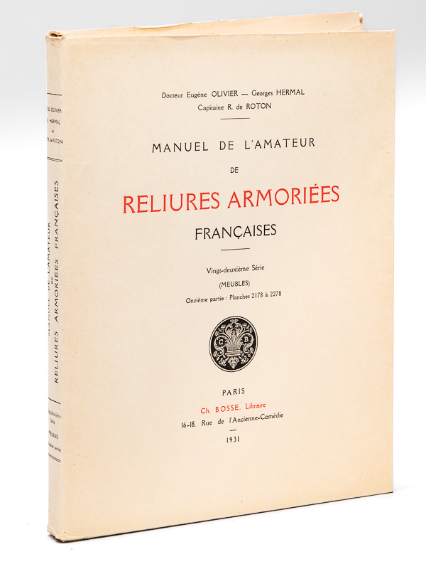 photo n°8 : Manuel de l'Amateur de Reliures Armoriées Françaises. Vingt-deuxième Série (Meubles) Onzième Partie : Planches 2178 à 2278