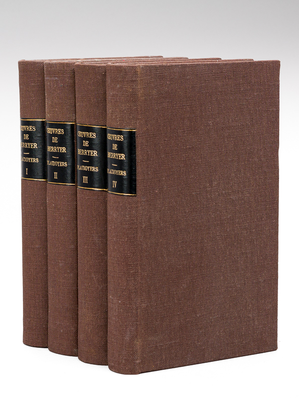 photo n°11 : Oeuvres de Berryer. Plaidoyers (4 Tomes - Complet) Tome I : 1815-1835 ; II : 1836-1856 ; III : 1857-1861 ; IV : 1860-1868