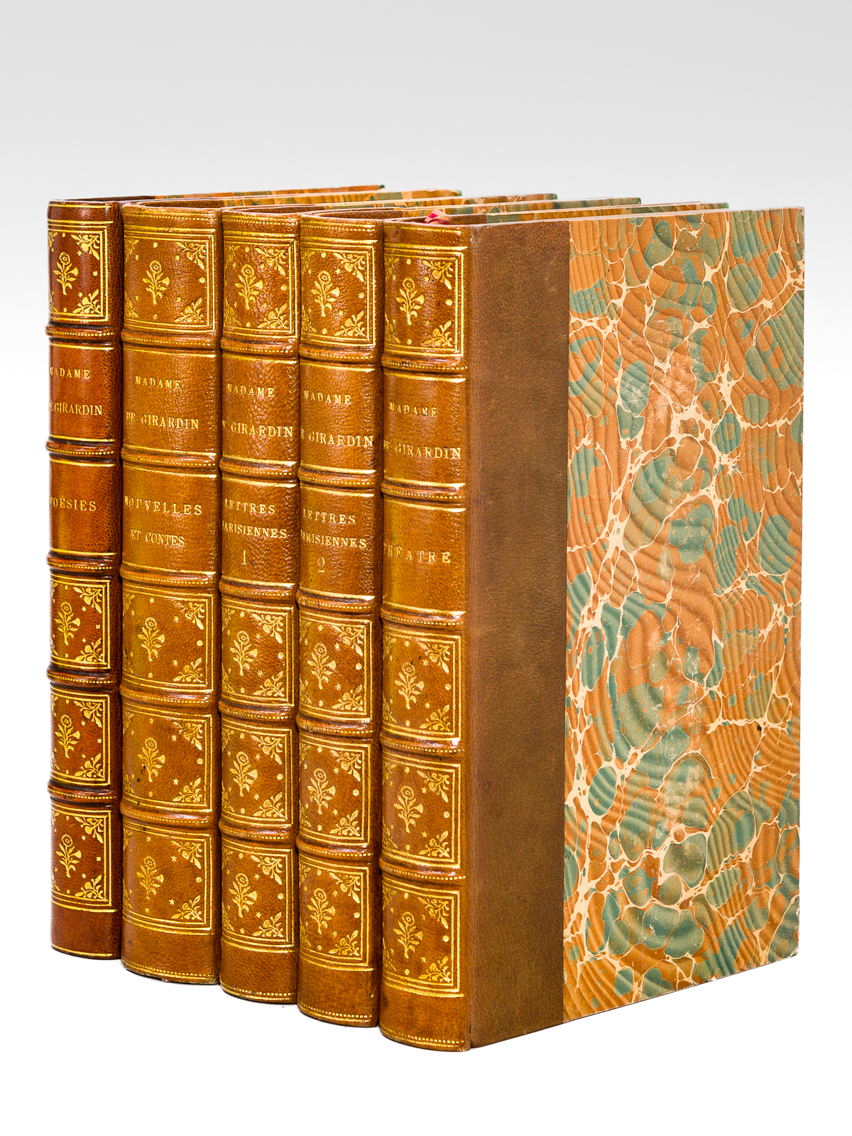 photo n°11 : Oeuvres complètes de Madame Emile de Girardin, née Delphine Gay (5 tomes sur 6) : Tome Premier Poèmes, Poésies Improvisations ; Tome Troisième Nouvelles et Contes [ suivi de ) Le Lorgnon [suivi de ] La Canne de M. de Bal