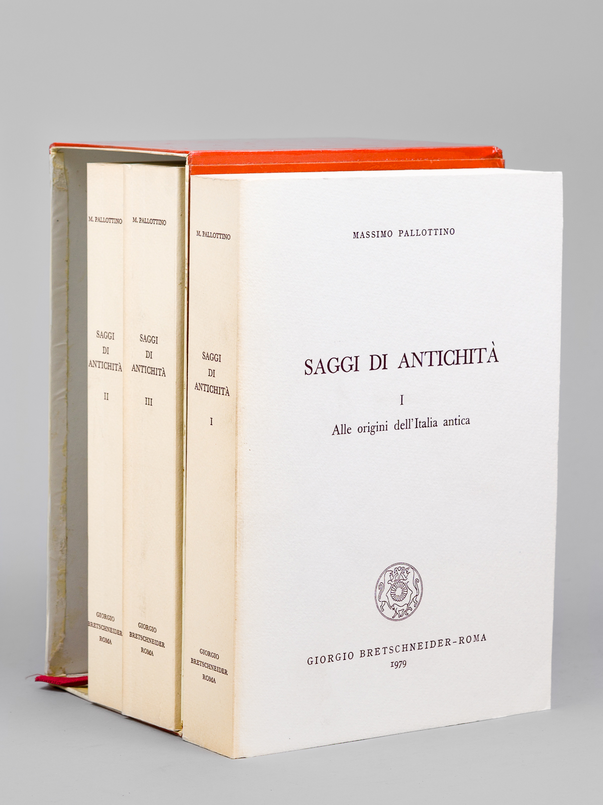 photo n°6 : Saggi di Antichità (3 Volumi - Complet) Vol. I : Alle origini dell'Italia antica - Vol. II :  Documenti per la storia dell civiltà etrusca - Vol. III : Immagini e alternative di arte antica