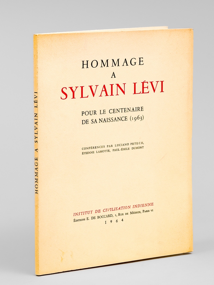 photo n°7 : Hommage à Sylvain Lévi pour le centenaire de sa naissance (1963) [ Contient : ] Stern : Sylvain Lévi, l'homme - Petech : Les études d'histoire népalaise après Sylvain Lévi - Renou : L'oeuvre de Sylvain L&ea