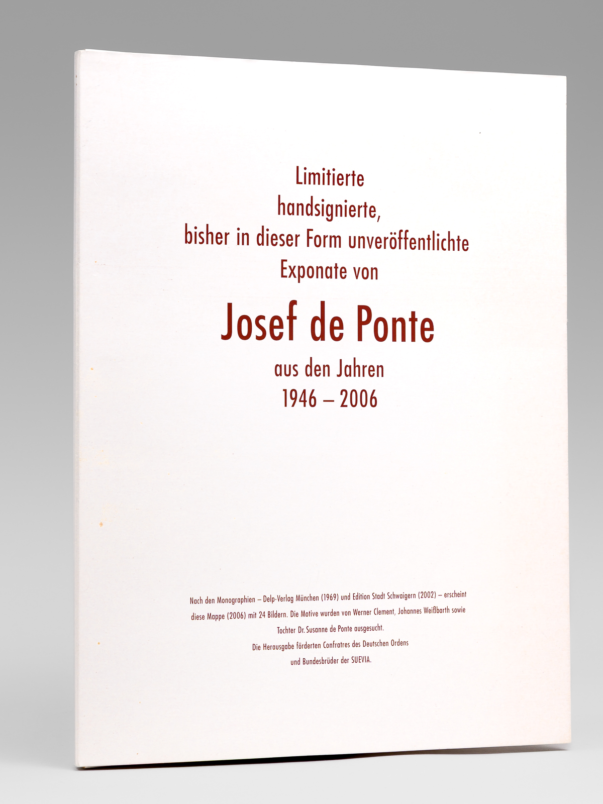 photo n°10 : Limitierte, handsignierte, bisher in dieser Form unveröffentlichte Exponate von Josef de Ponte aus den Jahren 1946-2006