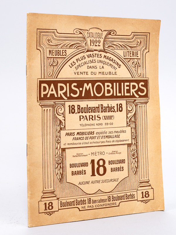 photo n°16 : Paris-Mobiliers 18, Boulevard Barbès. Catalogue 1922. Meubles - Literies