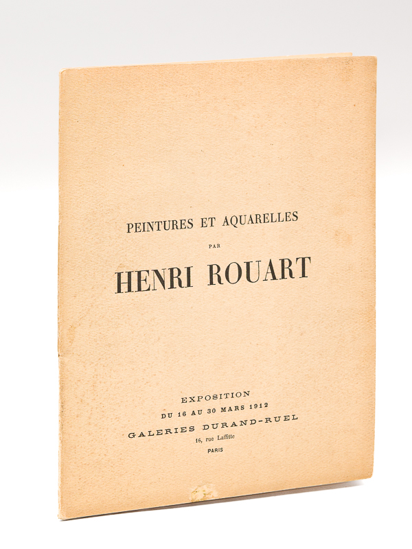 photo n°9 : Peintures et Aquarelles par Henri Rouart. Exposition du 16 au 30 mars 1912. Galerie Durand-Ruel 16 rue Lafitte, Paris [ Edition originale ]