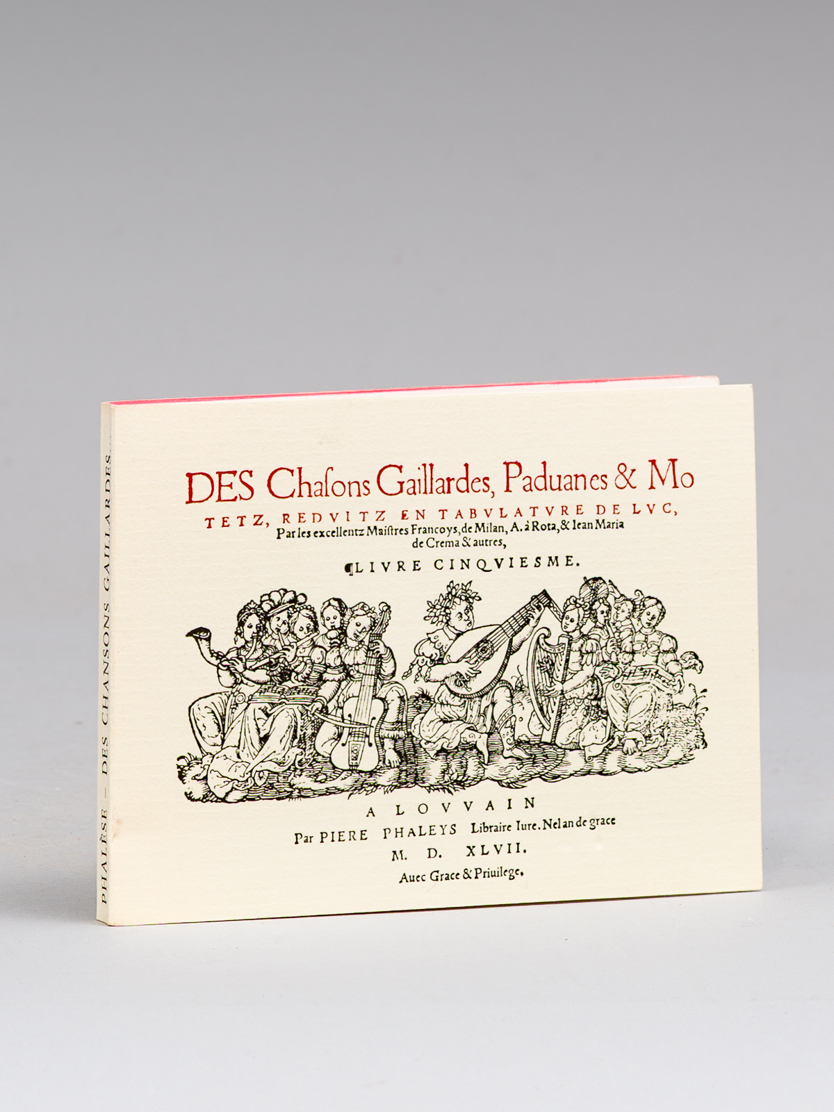 photo n°8 : Des chansons gaillardes, paduanes et motetz reduitz en tablatures de luth - Livre cinquième Avec une introduction d'Henry Vanhulst