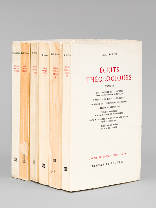 photo n°7 : Ecrits théologiques (Tomes 1 à 6 : ) Tome I : Dieu dans le Nouveau Testament - Problèmes actuels de christologie ; Tome II L'appartenance à l'Eglise d'après la doctrine de l'encyclique Mystici Corporis Christi - Pi&eacut