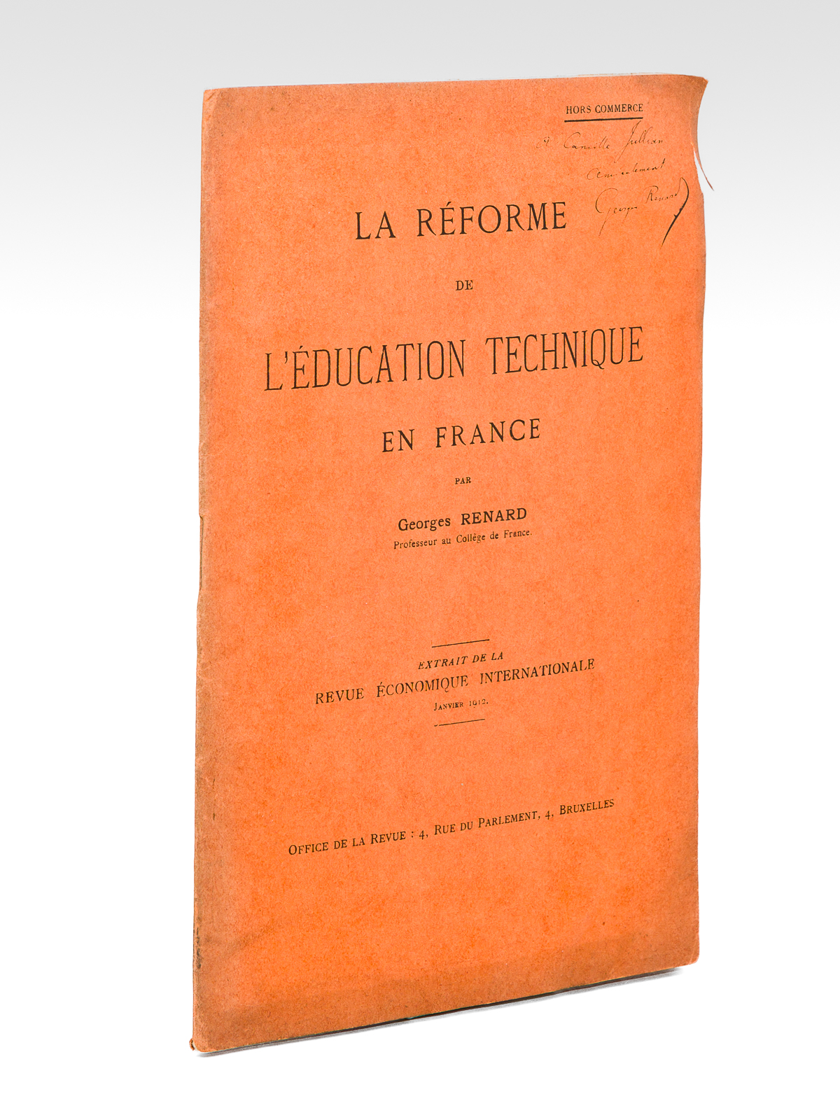 photo n°8 : La Réforme de l'Education technique en France [ Edition originale - Livre dédicacé par l'auteur à Camille Jullian ]