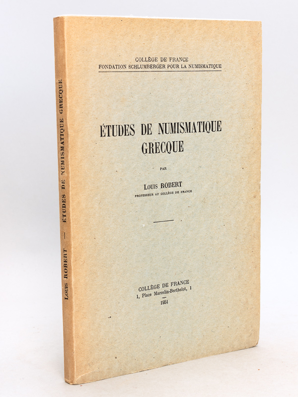 photo n°10 : Etudes de numismatique grecque [ Edition originale ]