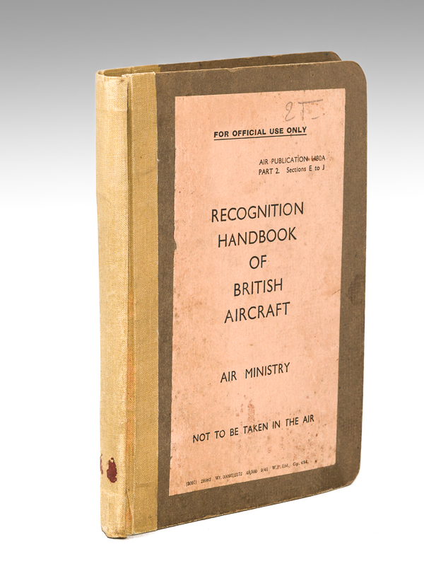 photo n°8 : Recognition HandBook of British Aircraft. Air Ministry. Air Publication 1480A Part 2 Sections E to J