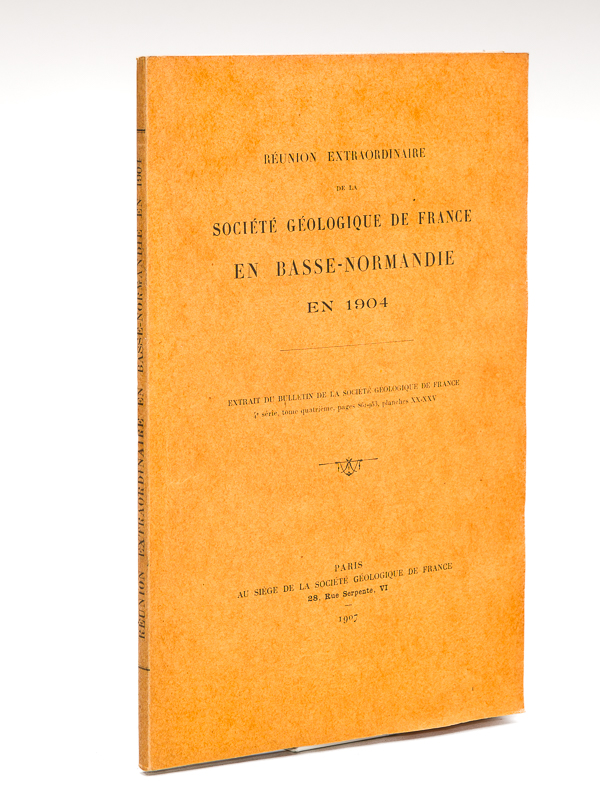 photo n°10 : Réunion extraordinaire de la Société Géologique de France en Basse-Normandie en 1904. Extrait du Bulletin de la Société Géologique de France. Quatrième Série. Tome Quatrième