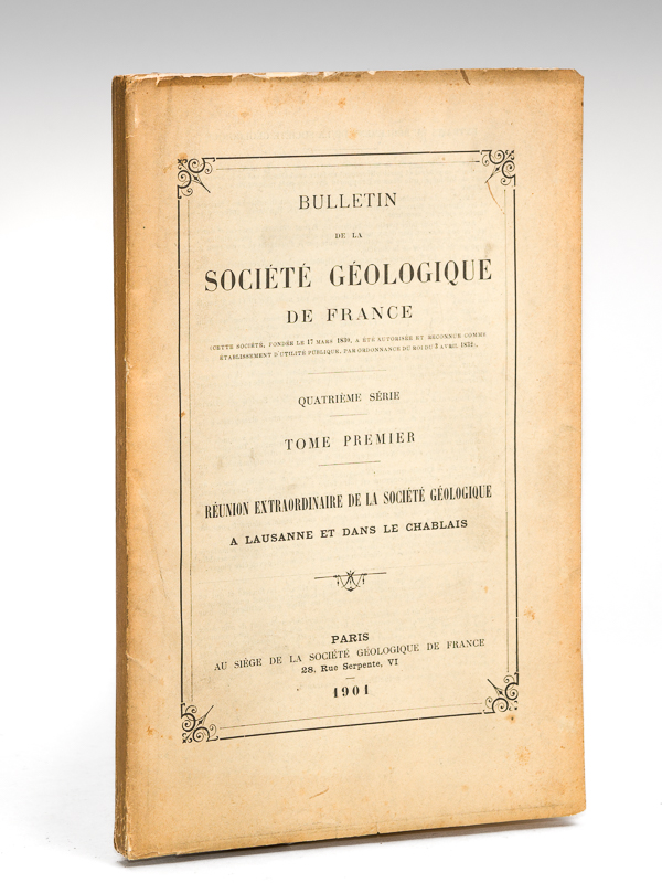 photo n°9 : Réunion extraordinaire de la Société Géologique à Lausanne et dans le Chablais, du Mardi 3 septembre au Mercredi 11 septembre 1901. Bulletin de la Société Géologique de France. Quatrième S&eac