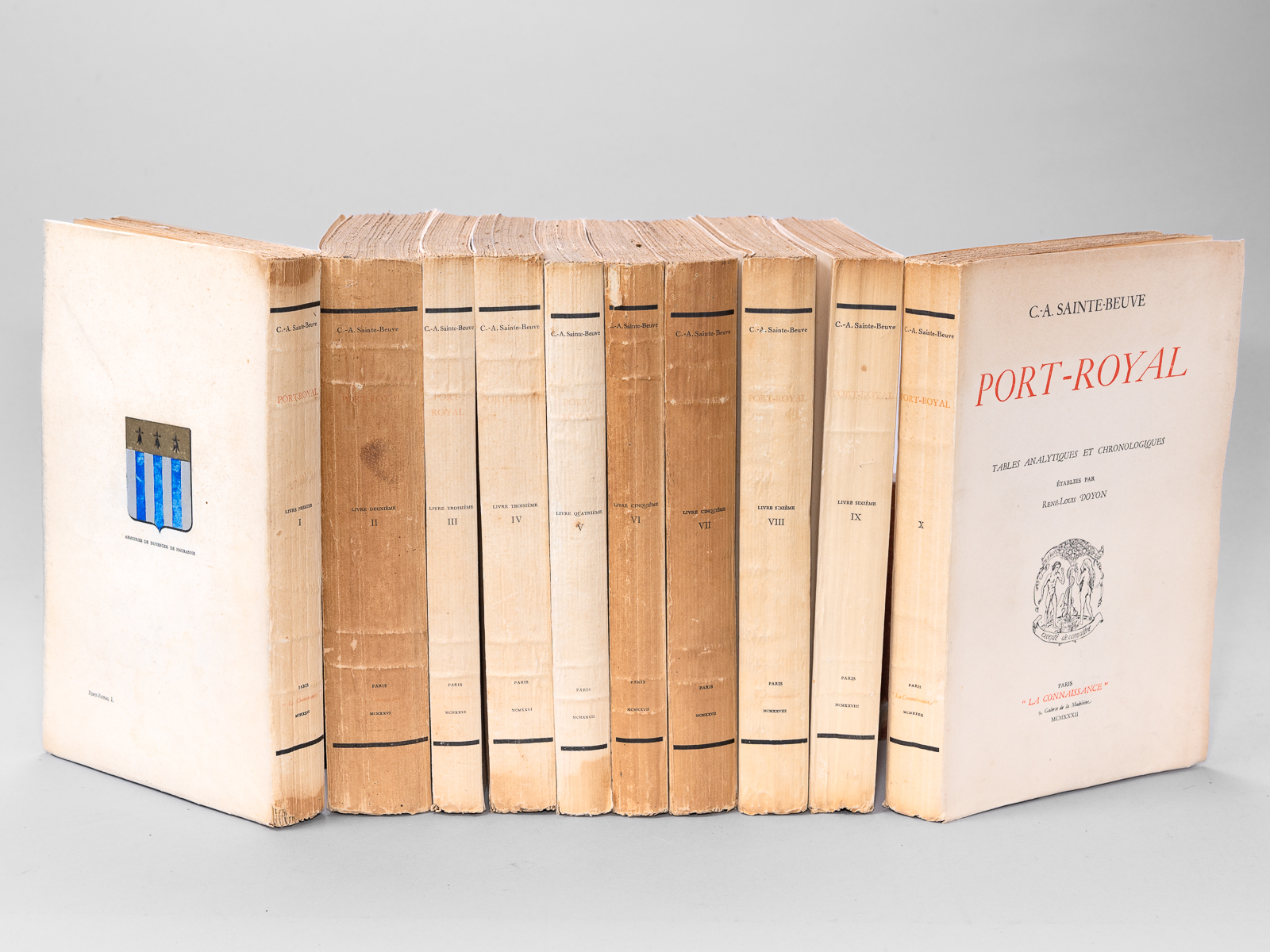 photo n°10 : Port-Royal (10 Tomes - Complet) Edition documentaire établie par René-Louis-Doyon & Charles Marchesne. Tome I : Origines & Renaissance de Port-Royal ; Tome II ; Le Port-Royal de M. de Saint-Cyran ; Tomes III et IV : Pascal ; Tome V : Les pet