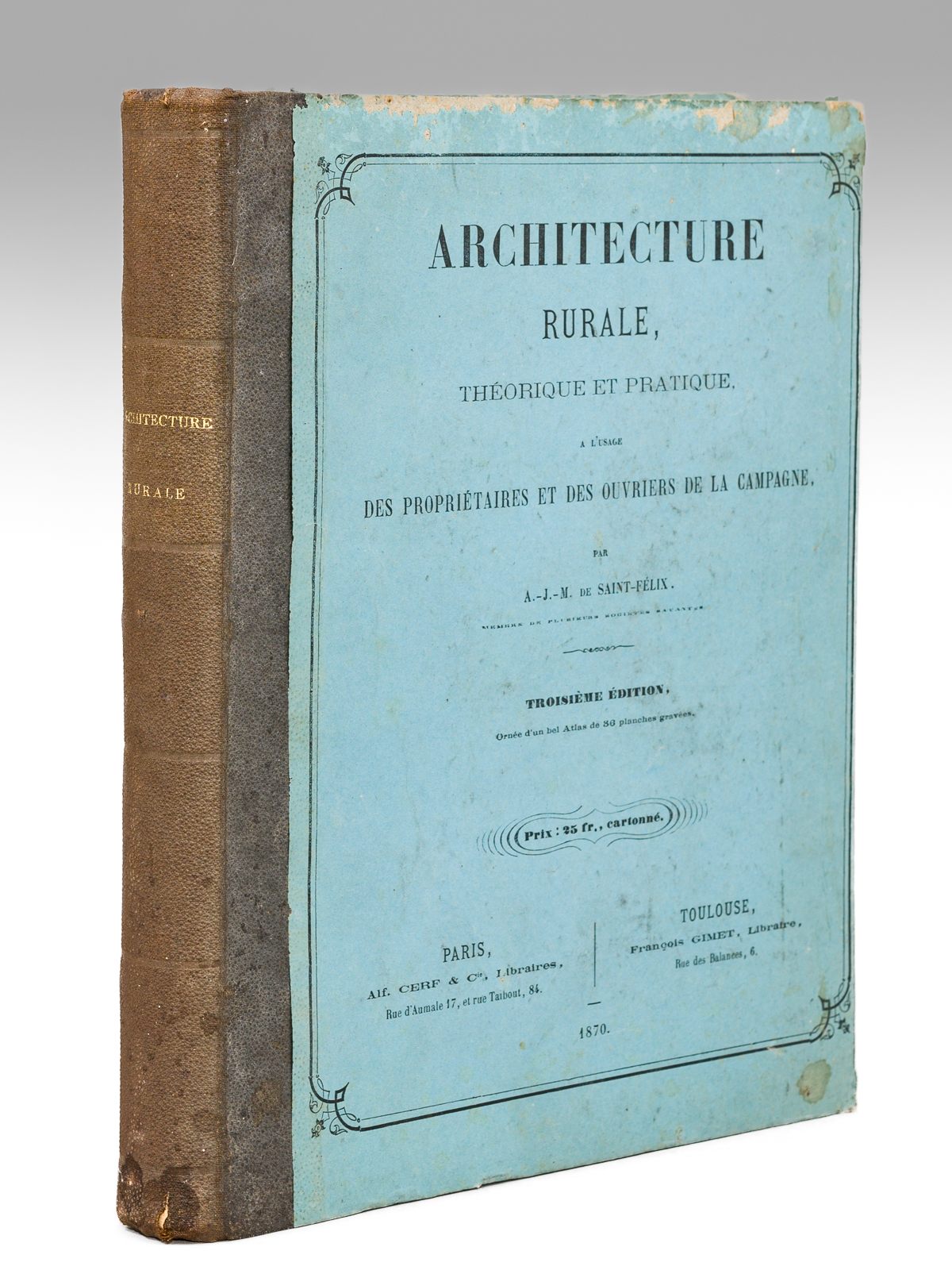 photo n°17 : Architecture Rurale, Théorique et Pratique, à l'usage des Propriétaires et des Ouvriers de la Campagne