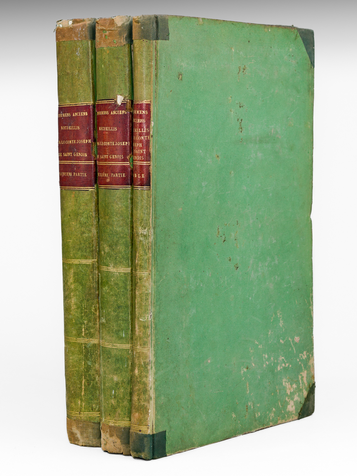 photo n°19 : Monumens Anciens essentiellement utiles A la France, aux provinces de Hainaut, Flandre, Brabant, Namur, Artois, Liège, Hollande, Zélande, Frise, Cologne, et autres pays limitrophes de l'Empire (3 Volumes) [ Edition originale - Livre dé