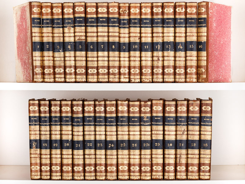 photo n°19 : Revue Britannique ou Choix d'Articles traduits des meilleurs écrits périodiques de la Grande-Bretagne (33  Tomes : Première série complète des 30 tomes et 3 premiers tomes de la deuxième série)