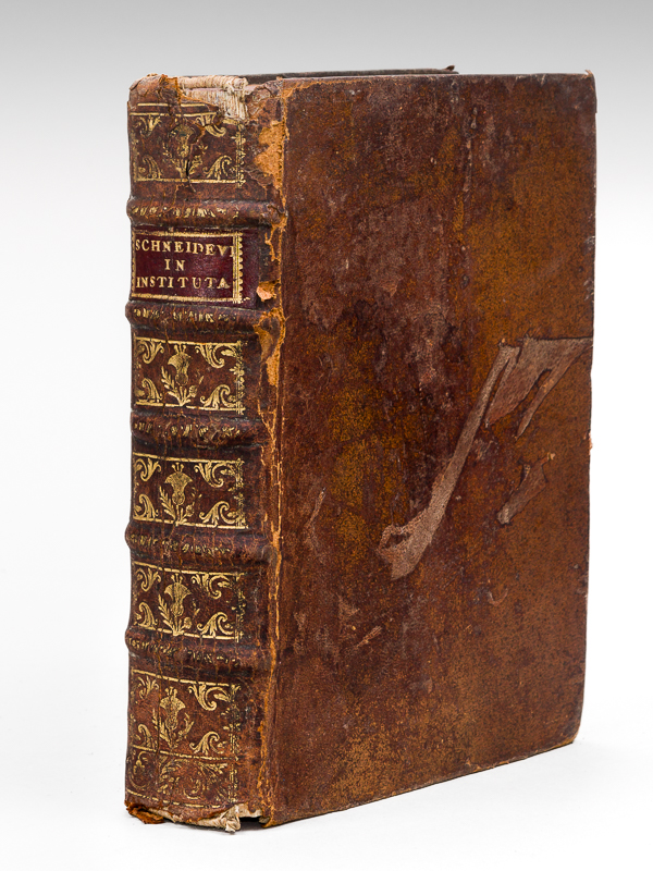 photo n°10 : Joannis Schneidewini J.U.D. Clarissimi, Et Professoris quondam Publici ac Celeberrimi, in Quatuor Institutionum Imperialum D. Justiniani Libros, commentarii, in usum Juris studiosorum