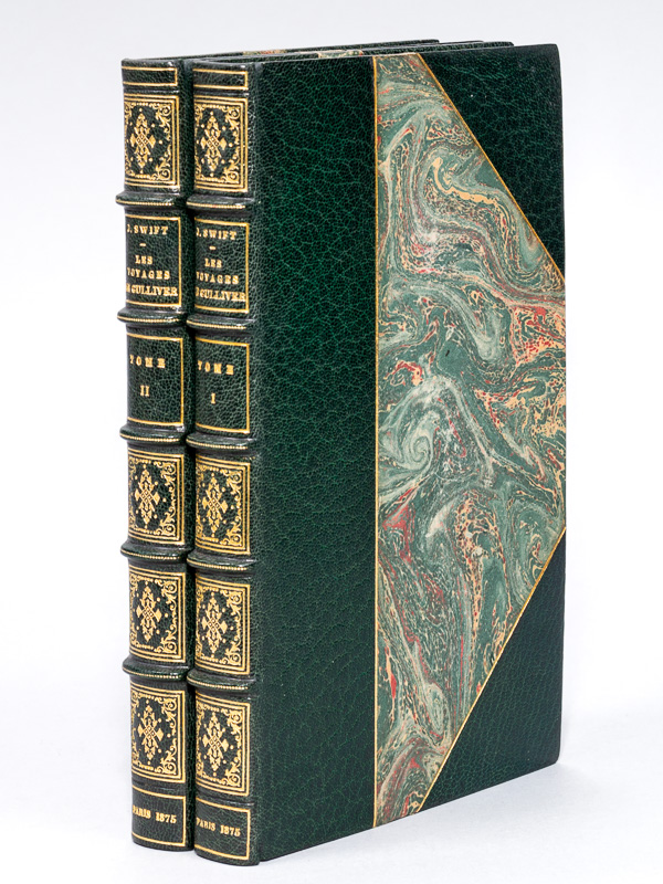 photo n°20 : Les Quatre Voyages du Capitaine Lemuel Gulliver (4 Tomes en 2 Volumes - Complet) [ Exemplaire sur papier de Chine ]