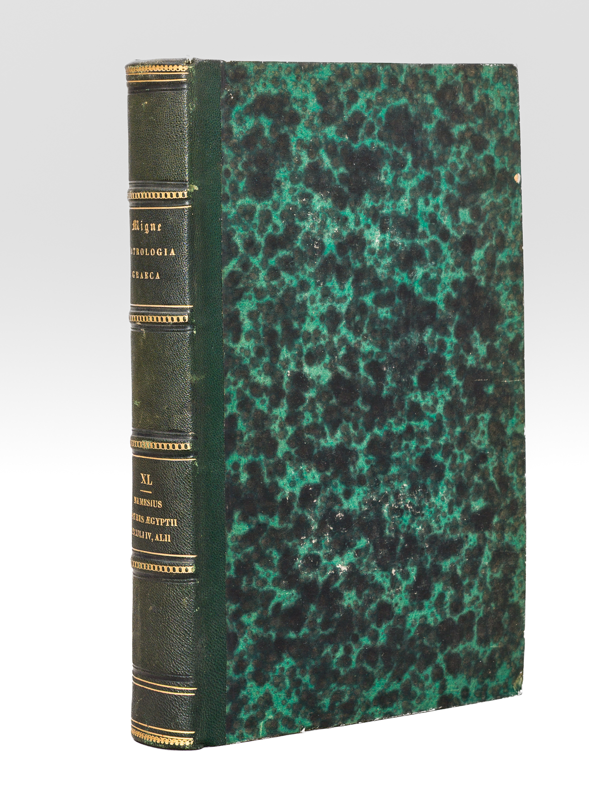 photo n°12 : Saeculum IV SS. Patrum Aegyptorum Opera Omnia Praecedunt Philonis Carpasii, Asterii Amaseni, Nemesii Emeseni, Hieronymo Graeci Scripta quae supersunt (1 Tome - Complet). Patrologiae Cursus completus. Series Graeca. Tomus XL [ Patrologia Graeca Tome 40 -