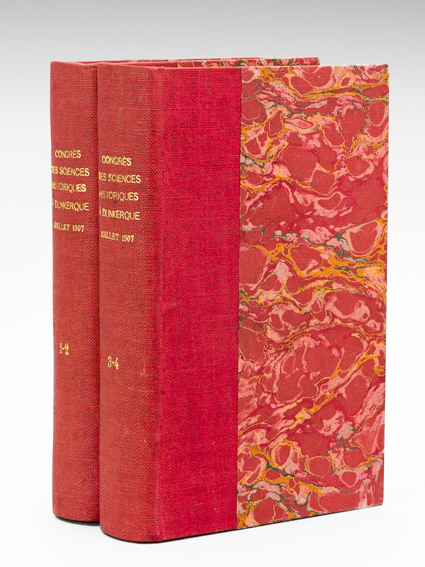 photo n°10 : Congrés des Sciences historiques en Juillet 1907 (Région du Nord et Belgique) ) Dunkerque (4 Tomes en  2 Volumes : Complet) [ Edition originale ] I : Résumés de mémoires